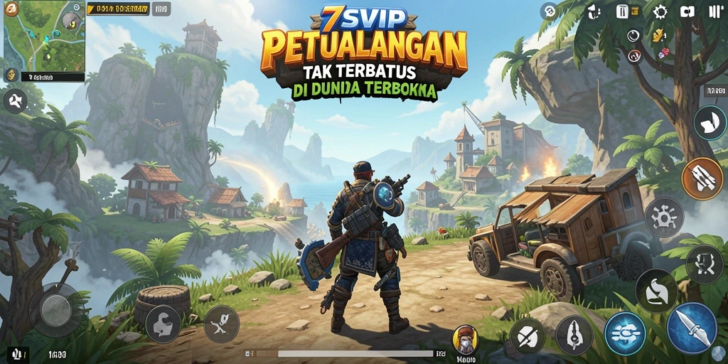 Tampilan gameplay <strong>7SVIP</strong> yang memukau di dunia terbuka.