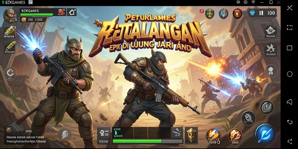 Tangkapan layar menunjukkan aksi seru di 9ZKGAMES dengan grafis yang menawan.