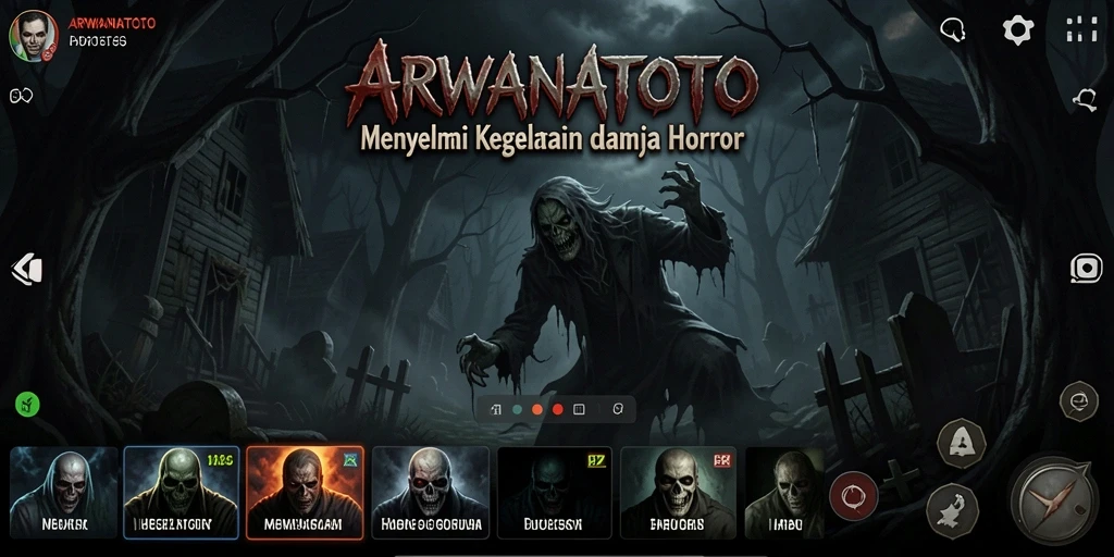 Tampilan menegangkan saat menjelajahi dunia horror ARWANATOTO.