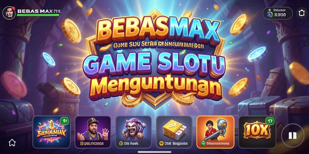Screenshot utama BEBASMAX menampilkan gameplay Slot yang mendebarkan.