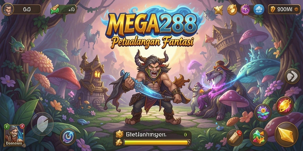 Tampilan gameplay MEGA288 yang menakjubkan di dunia petualangan.